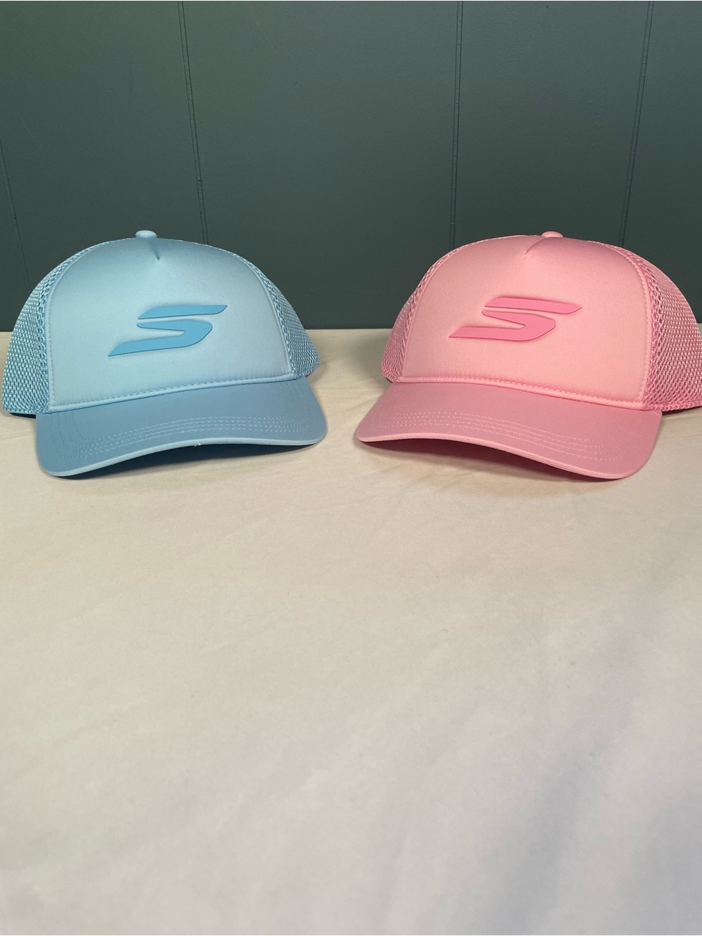 NWT Skechers Comfort Tech Trucker Hats – Blue & Pink Caps (Set or Individual)